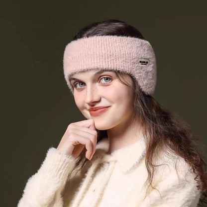 Klasyczne ciepłe nauszniki z opaską