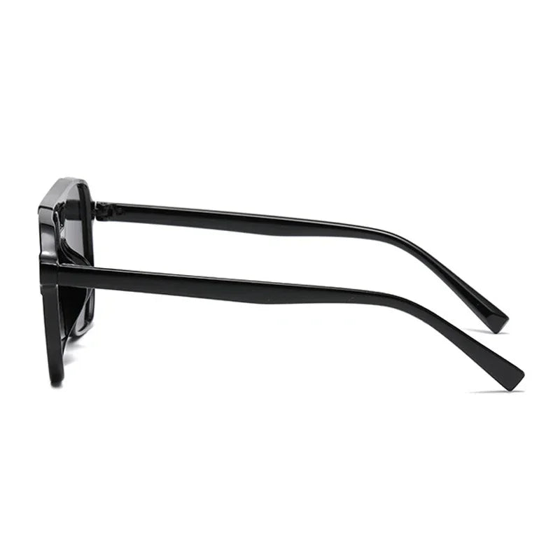 Kwadratowe okulary aviator vintage
