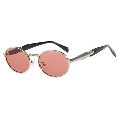 Okrągłe metalowe okulary retro