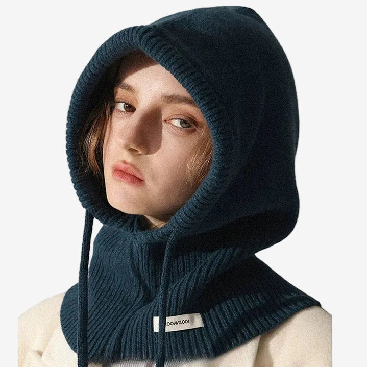 Wełniana balaclava damska