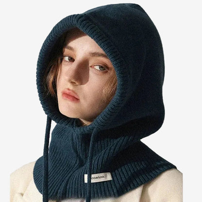 Wełniana balaclava damska