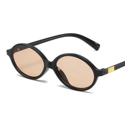Owalne designerskie okulary przeciwsłoneczne