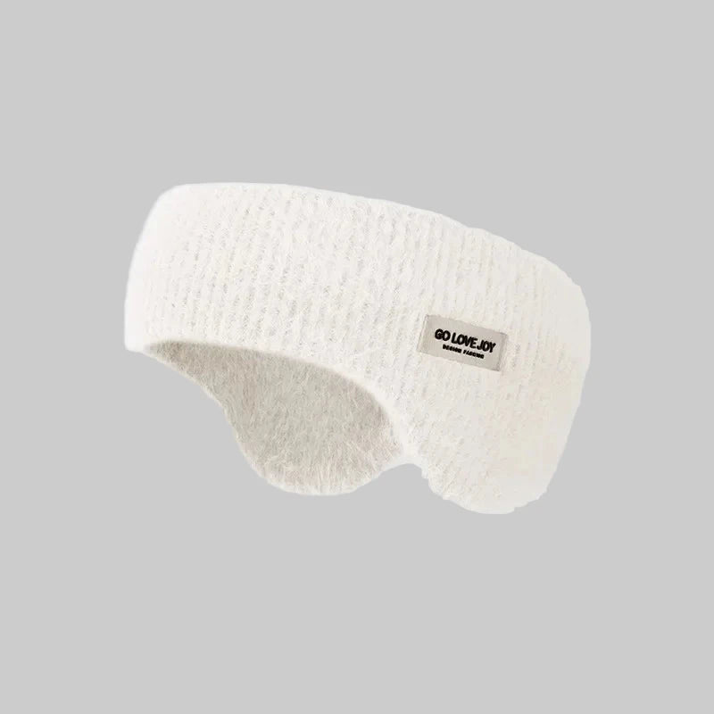 Klasyczne ciepłe nauszniki z opaską