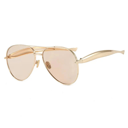 Metalowe okulary przeciwsłoneczne aviator