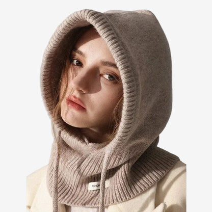 Wełniana balaclava damska