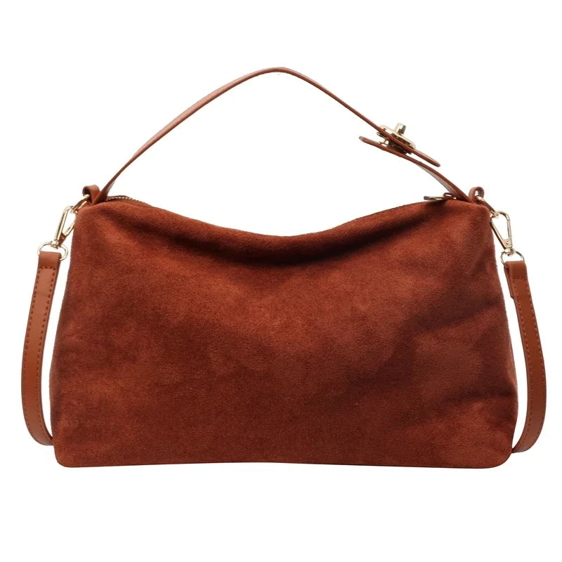 Zamszowa torebka crossbody
