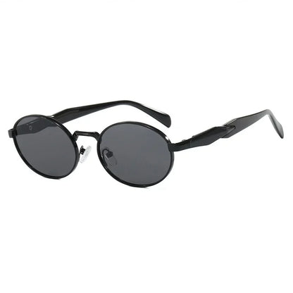 Okrągłe metalowe okulary retro
