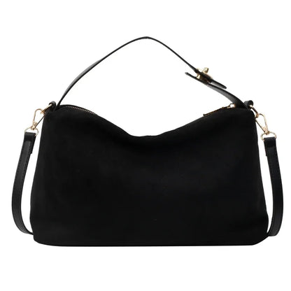 Zamszowa torebka crossbody
